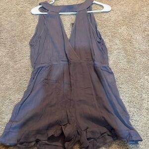 Grey romper new with tags